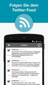 webinale Mobile App - Twitter-Feed