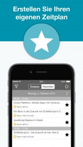 webinale Mobile App - Zeitplan